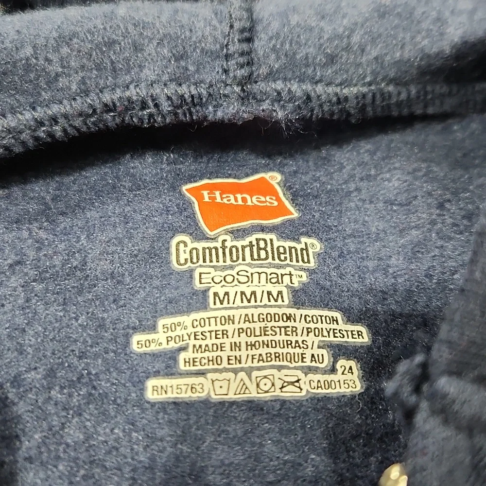 Miller Lite Zip-Up Hooded Hanes Comfort Blend Sweatshirt - Size Medium - Picture 4 of 7